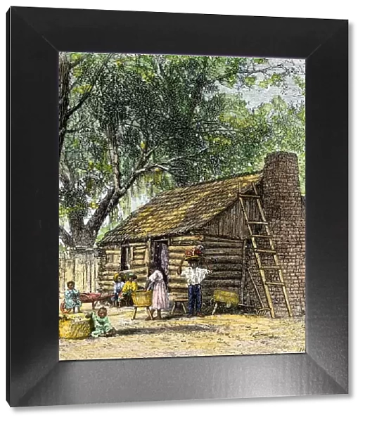 Slave cabin on a southern plantation