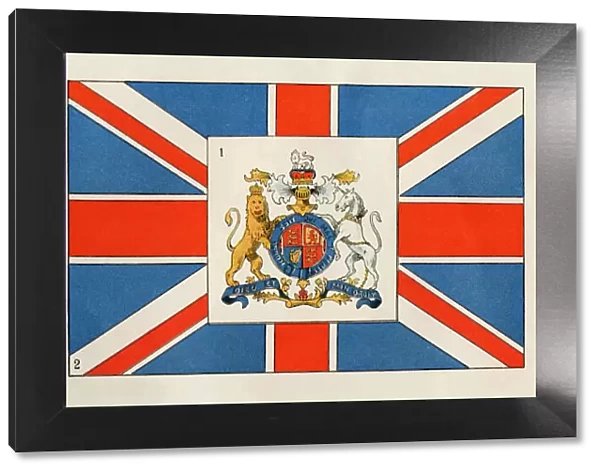 British flags and coat of arms