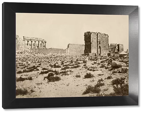 Ancient ruins at Palmyra, or Tadmor, Syria