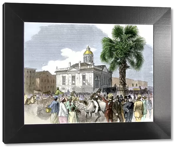 Crowds in Charleston, South Carolina, 1860