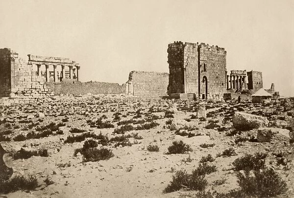 Ancient ruins at Palmyra, or Tadmor, Syria
