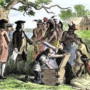 Native Americans friendship with William Penn