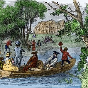 Ohio River bringing settlers to the Old Northwest