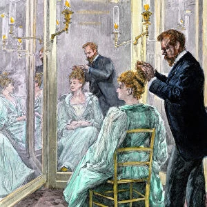 Parisian beauty salon, 1800s
