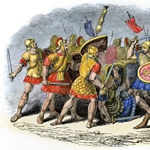 Roman legions battling the Sarmatians