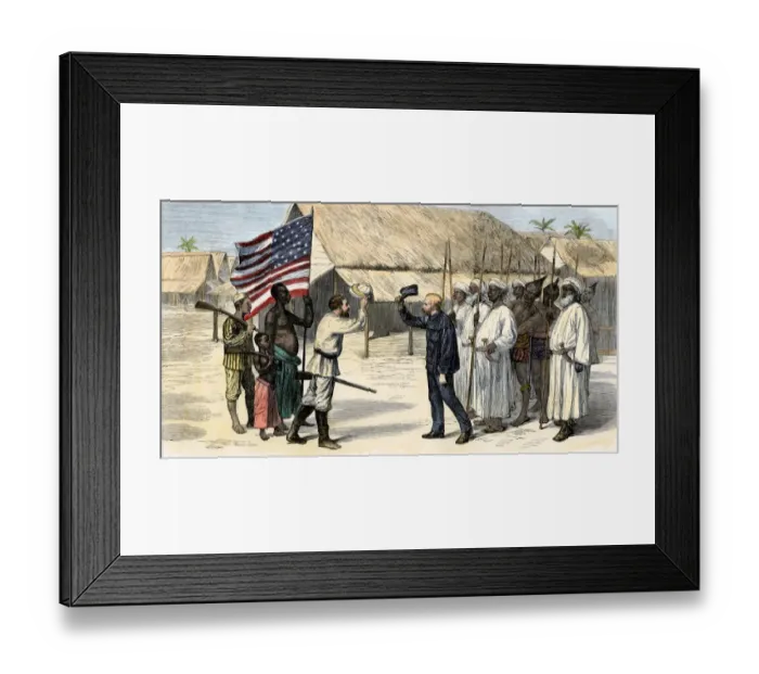 Framed Print : Dr. Livingstone, I presume? 1871