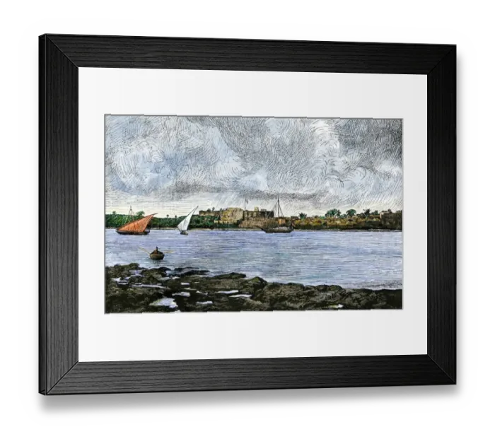 Framed Print : Mombasa, Kenya, a former Portuguese colony