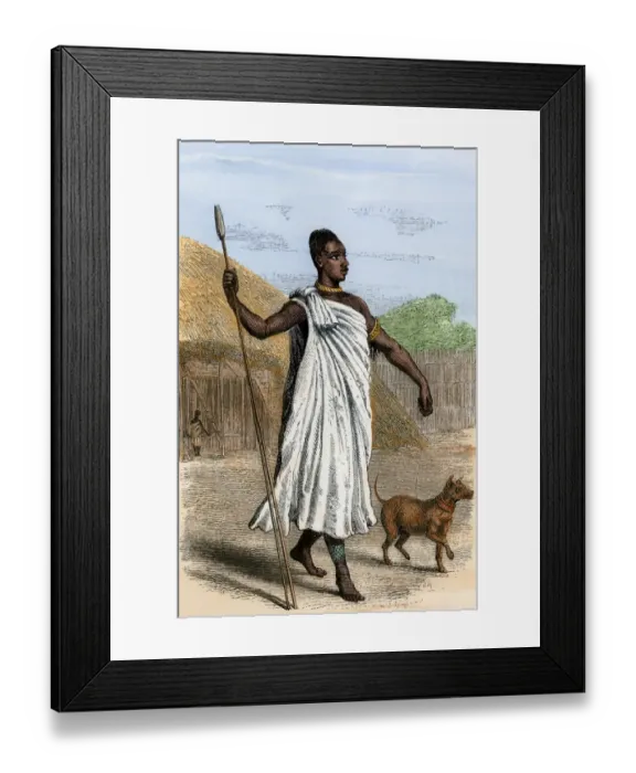 Framed Print : Mutesa I, King of Uganda Framed Print : Mutesa I, King of Uganda