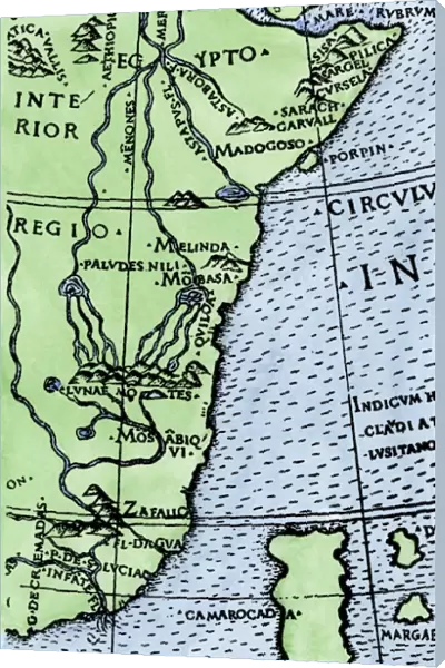 Cape of Good Hope mapped at its correct latitude, 1508