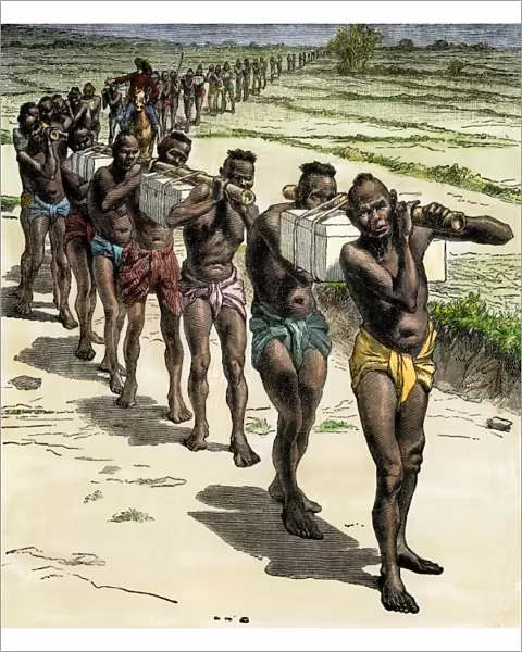 Sir Richard Burton exploring central Africa, 1850s