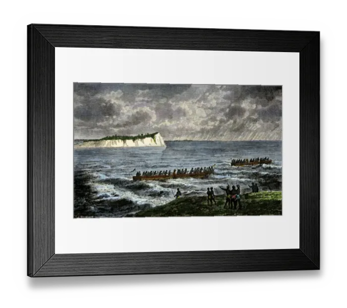 Framed Print : Sir Richard Burton exploring Lake Tanganika, 1858 Framed Print : Sir Richard Burton exploring Lake Tanganika, 1858