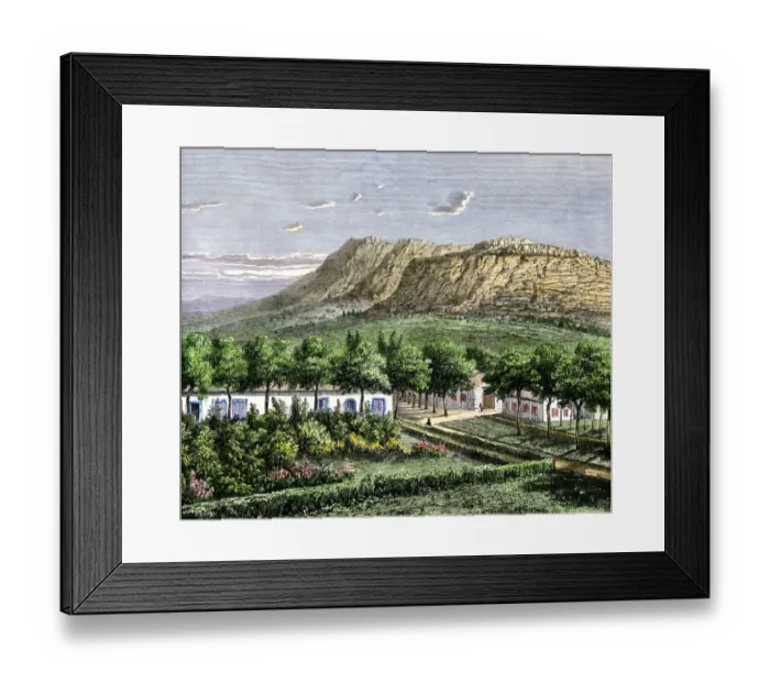 Framed Print : Village of European settlers in the Orange Free State Framed Print : Village of European settlers in the Orange Free State