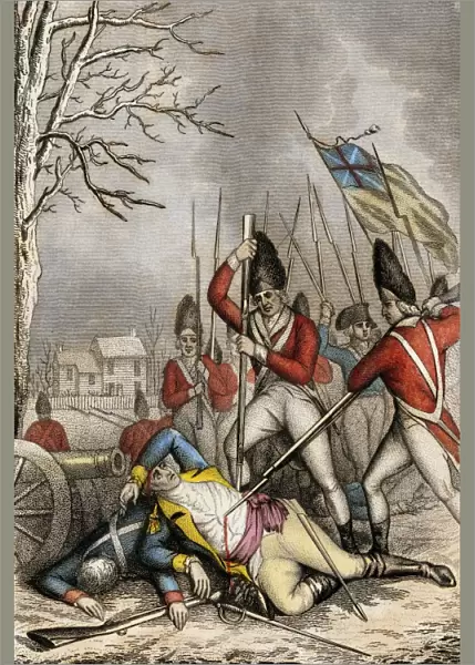 General Mercer wounded, Battle of Princeton