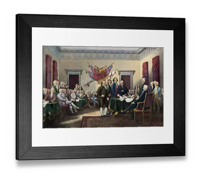 Framed Print : Signing the Declaration of Independence