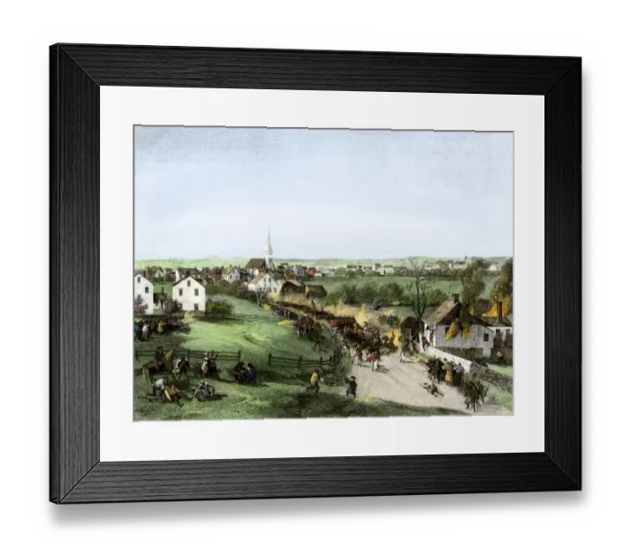 Framed Print : Retreat of the British from Concord Framed Print : Retreat of the British from Concord