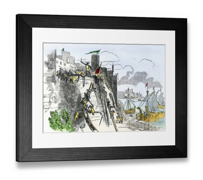 Framed Print : Portuguese capture of Ceuta Framed Print : Portuguese capture of Ceuta