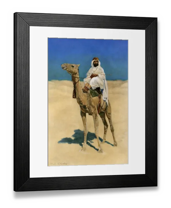 Framed Print : Arab on a camel Framed Print : Arab on a camel