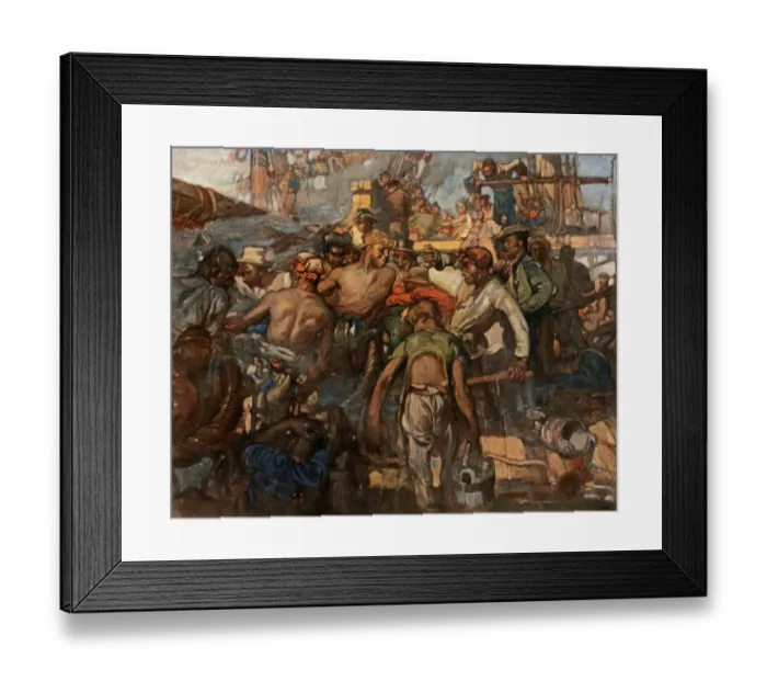 Framed Print : French and British ships in a naval battle, 1799 Framed Print : French and British ships in a naval battle, 1799