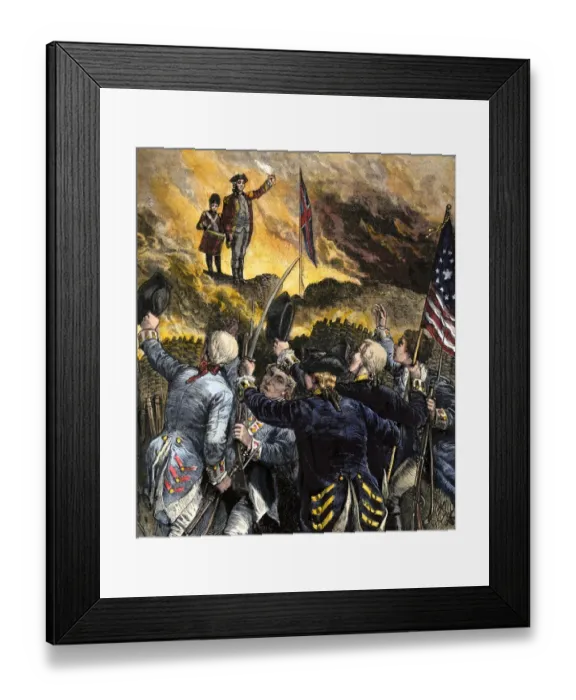 Framed Print : British signalling surrender after the siege of Yorktown Framed Print : British signalling surrender after the siege of Yorktown