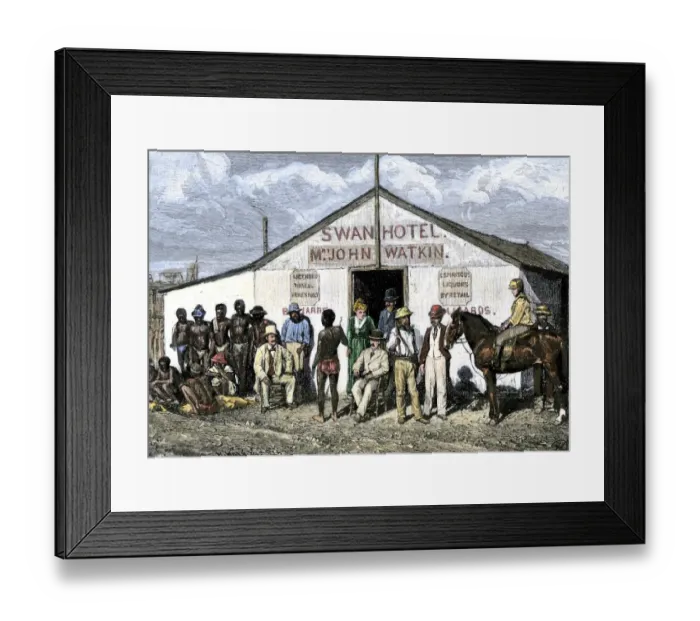Framed Print : Swan Hotel in the diamond-mining region of South Africa