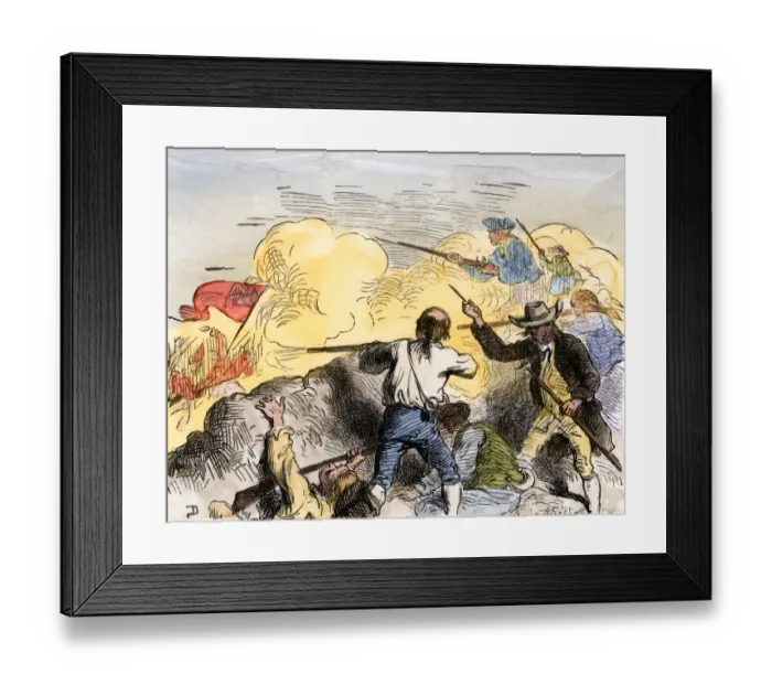Framed Print : Battle of Bunker Hill, American Revolution Framed Print : Battle of Bunker Hill, American Revolution