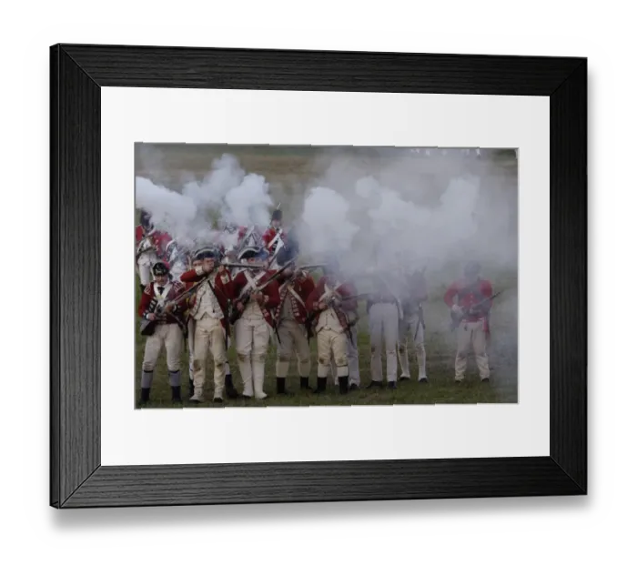 Framed Print : British sortie against a redoubt reenactment at Yorktown Battlefield Framed Print : British sortie against a redoubt reenactment at Yorktown Battlefield