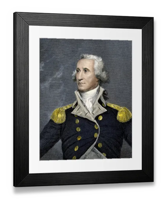 Framed Print : General George Washington Framed Print : General George Washington