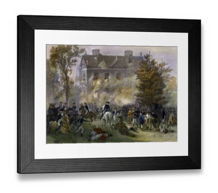 Framed Print : Battle of Germantown, American Revolution Framed Print : Battle of Germantown, American Revolution