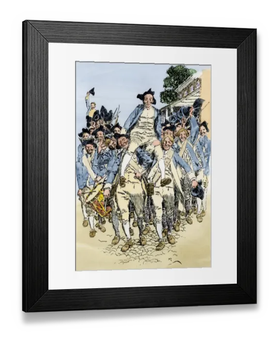 Framed Print : Declaration of Independence cheered in North Carolina, 1776 Framed Print : Declaration of Independence cheered in North Carolina, 1776