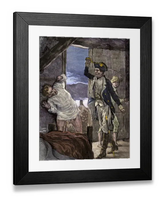 Framed Print : Ethan Allen and Green Mountain Boys capturing commander Delaplace at Fort Framed Print : Ethan Allen and Green Mountain Boys capturing commander Delaplace at Fort