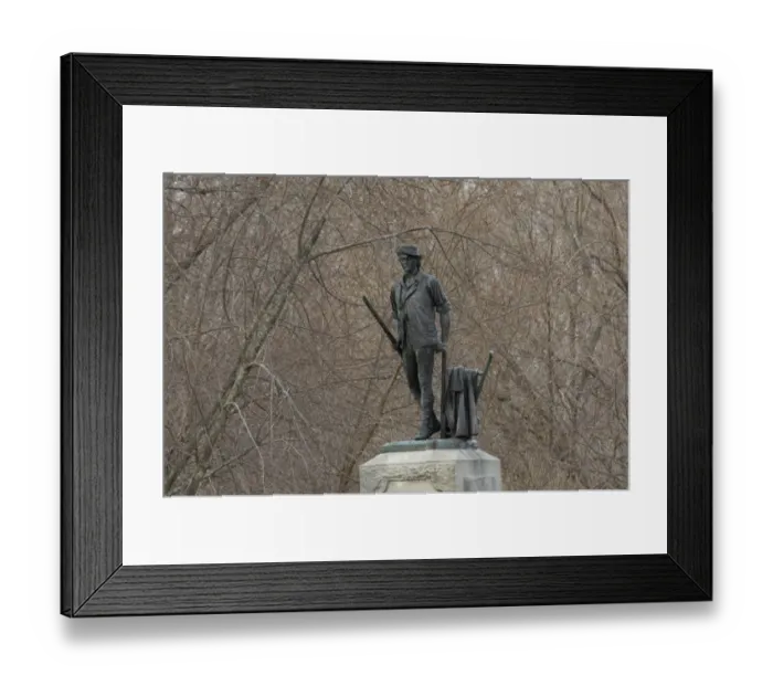 Framed Print : Concord Minuteman statue