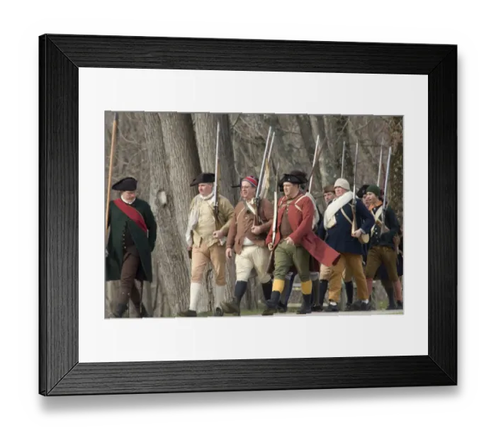 Framed Print : Battle of Concord reenactment Framed Print : Battle of Concord reenactment