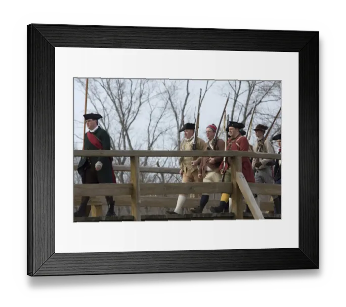 Framed Print : Battle of Concord reenactment Framed Print : Battle of Concord reenactment