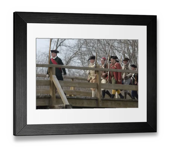 Framed Print : Battle of Concord reenactment Framed Print : Battle of Concord reenactment