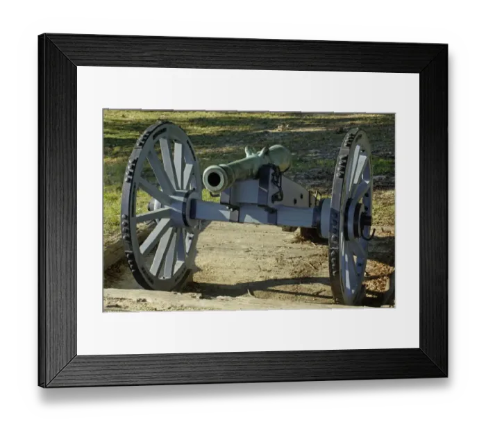 Framed Print : Revolutionary War French cannon called the Fox at Yorktown Framed Print : Revolutionary War French cannon called the Fox at Yorktown