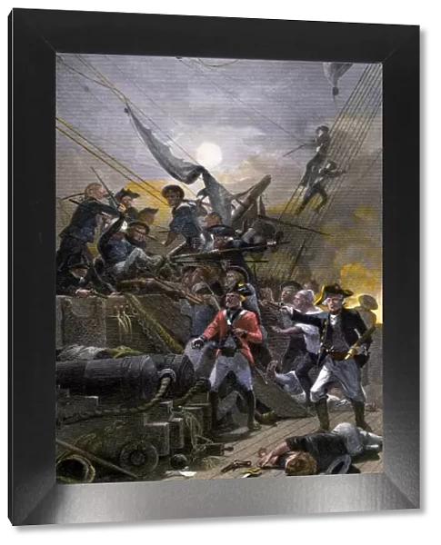 John Paul Joness crew capuring the British Serapis, 1779