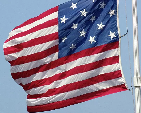 Star-spangled banner, the 15-star US flag