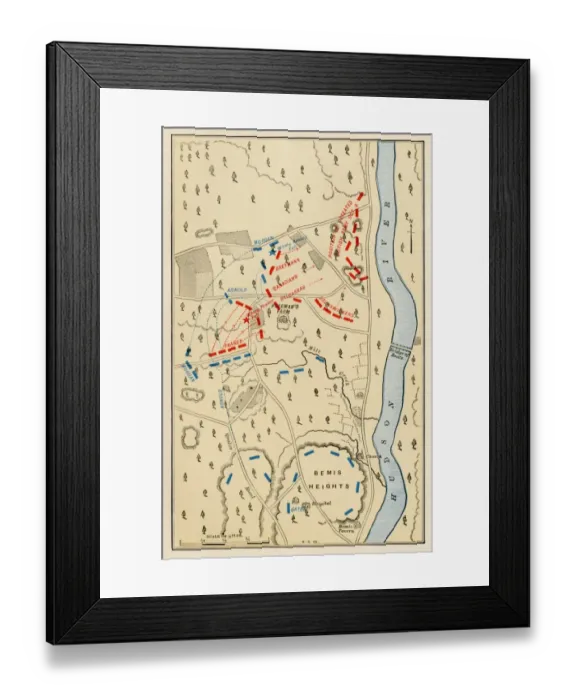 Framed Print : Second battle of Freemans Farm, Saratoga NY, 1777 Framed Print : Second battle of Freemans Farm, Saratoga NY, 1777