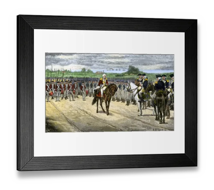 Framed Print : British surrender at Yorktown Framed Print : British surrender at Yorktown