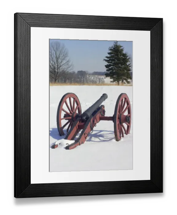 Framed Print : Revolutionary War cannon at Valley Forge