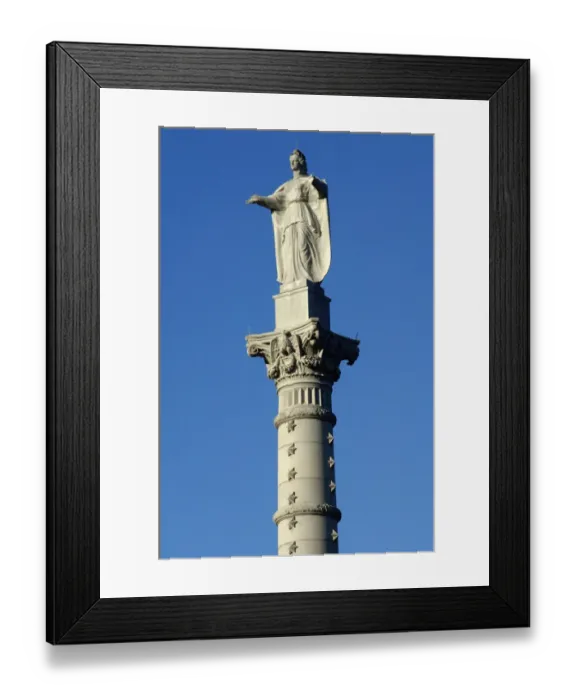 Framed Print : Victory monument at Yorktown battlefield
