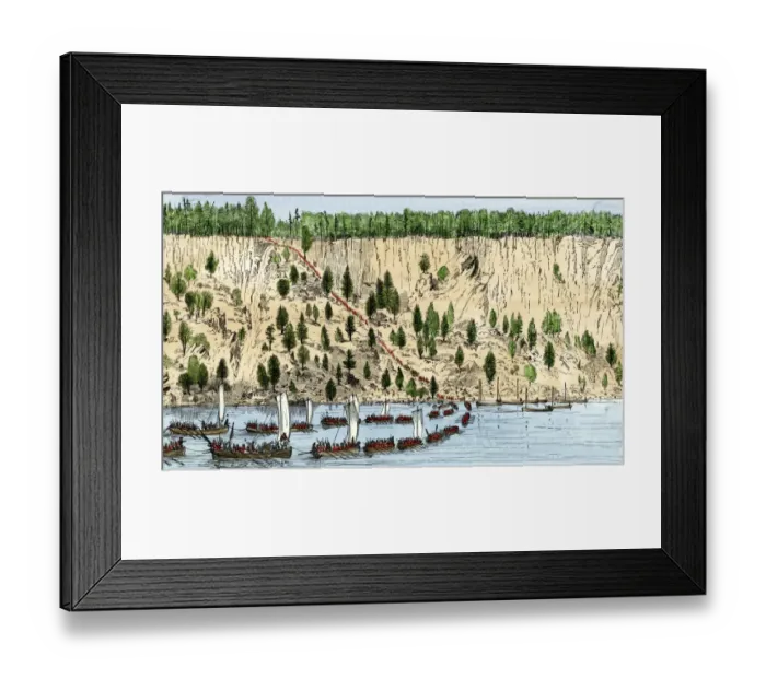 Framed Print : British troops taking New Jersey over the Hudson River, 1776 Framed Print : British troops taking New Jersey over the Hudson River, 1776