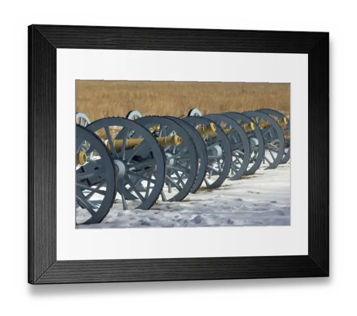 Framed Print : Artillery defending the Continental Army winter camp at Valley Forge