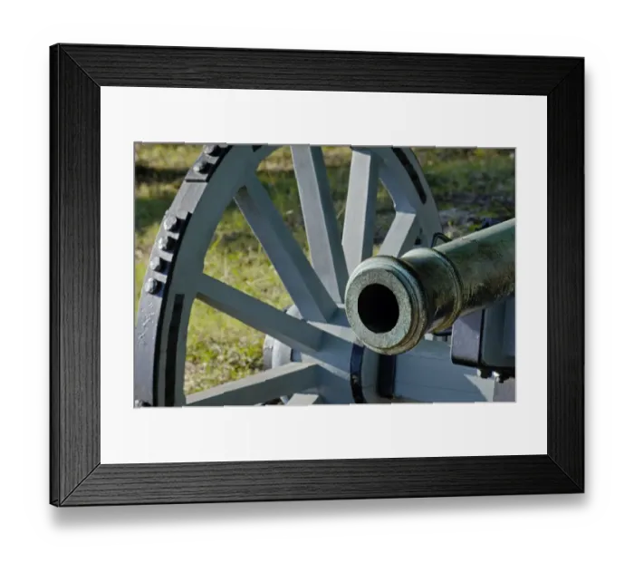 Framed Print : Revolutionary War French cannon called the Fox at Yorktown Framed Print : Revolutionary War French cannon called the Fox at Yorktown