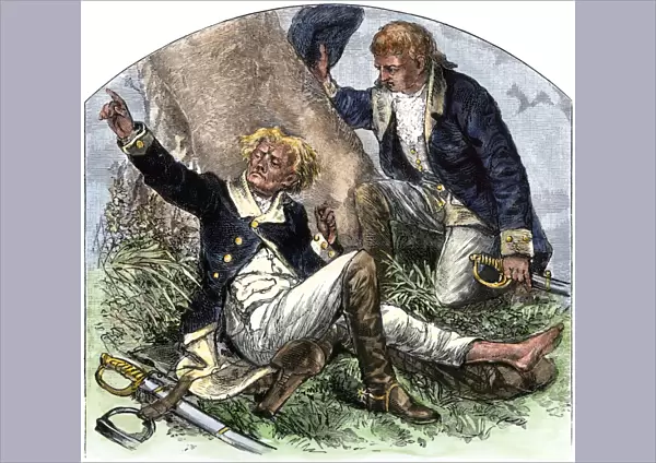 Death of Herkimer at the Battle of Oriskany, 1777