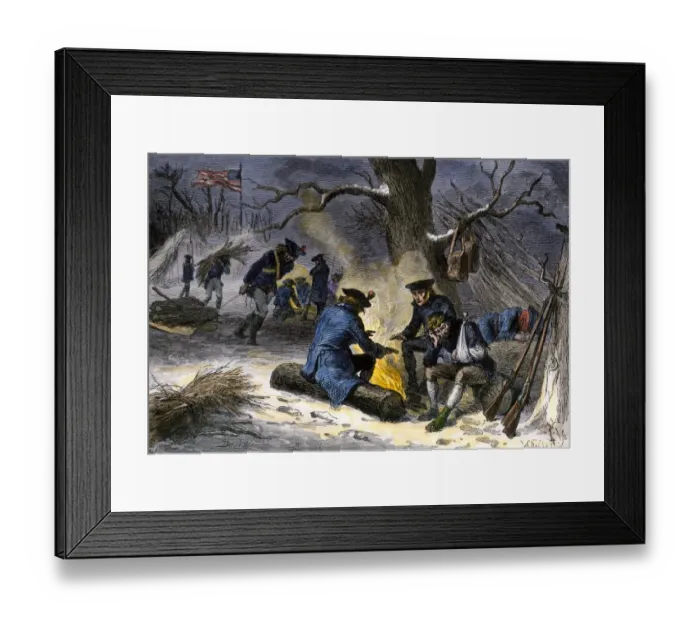 Framed Print : Winter at Valley Forge, Revolutionary War