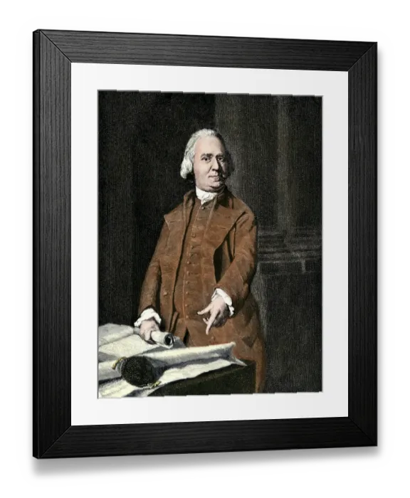 Framed Print : Samuel Adams, a leader of the Sons of Liberty in Massachusetts before the Revolutionary War Framed Print : Samuel Adams, a leader of the Sons of Liberty in Massachusetts before the Revolutionary War