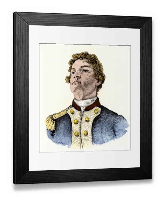 Framed Print : Nathan Hale, who said, I regret I have but one life to give for my country Framed Print : Nathan Hale, who said, I regret I have but one life to give for my country