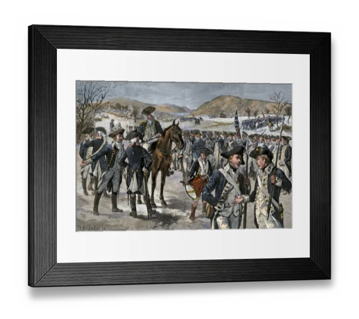 Framed Print : Continental soldiers mustered out, 1783 Framed Print : Continental soldiers mustered out, 1783