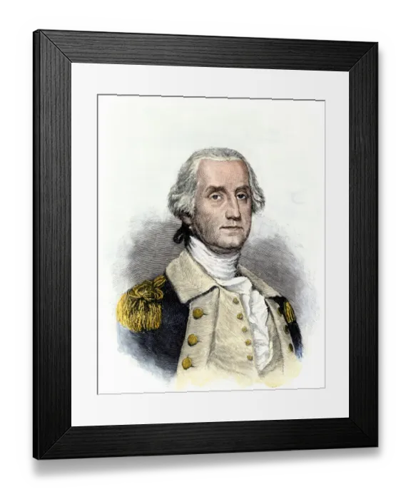 Framed Print : General George Washington Framed Print : General George Washington